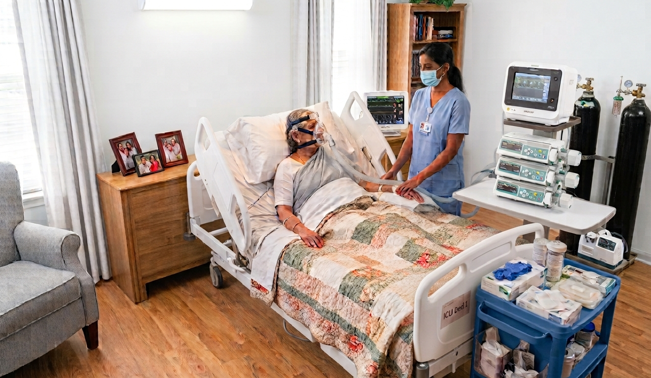 Home ICU setup by Medisolutionz